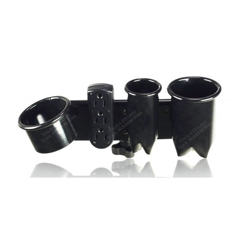 Italica 036A multi styling tool holder with two crimped flat or 3